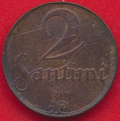 LETTONIE - 2 Santini - 1922 – Image 2
