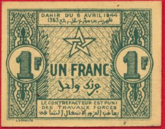 maroc-franc-dahir-1944-empire-cherifien