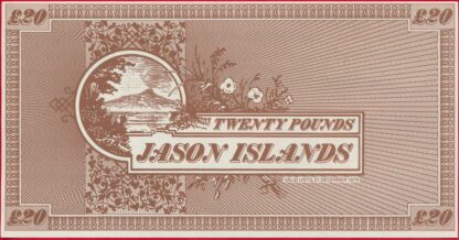 JASON ISLANDS -  20 Pounds - 1979 – Image 2