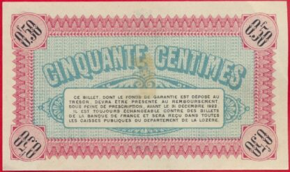 Mende - 50 Centimes - 1917 – Image 2