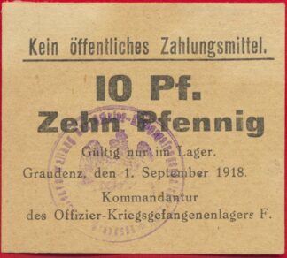 10-pfennig-kein-offentliches-offizier-kriegsgefangenenlagers-1918