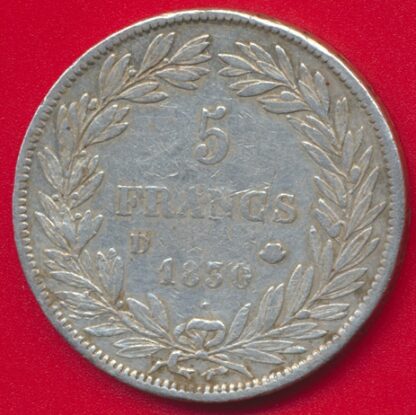 Louis-Philippe 1er - 5 Francs 1830 D – Image 2