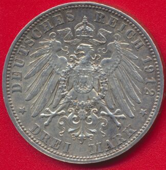 allemagne-3-mark-baviere-1912-d