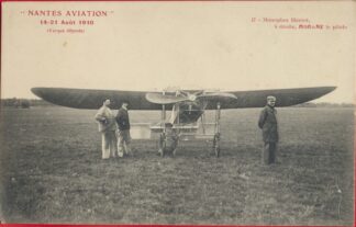 cpa-nantes-aviation-monoplan-bleriot-morane-pilote-aout-1910