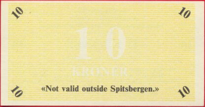 NORVEGE - SPITSBERG - 10 Kroner - 1976 – Image 2