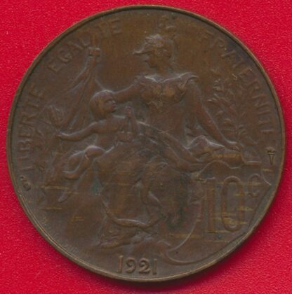 10 Centimes Dupuis - 1921 – Image 2