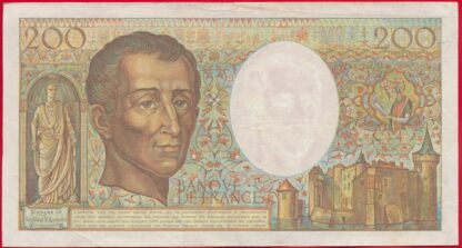 200 Francs - Montesquieu - 1986 – Image 2