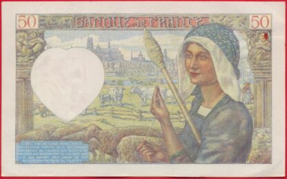 50 Francs - Jacques Coeur - 1941 – Image 2