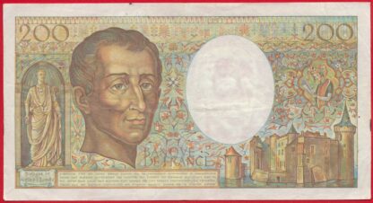 200 Francs - Montesquieu - 1985 – Image 2