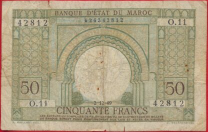 maroc-50-francs-2-12-1949-2812