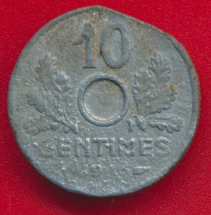 Fautée - 10 Centimes Etat Français 1943 – Image 2