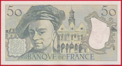 50 Francs - Quentin de la Tour - 1992 – Image 2