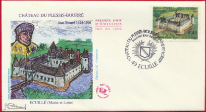 lettre-premier-jour-plessis-bourre-maine-loire