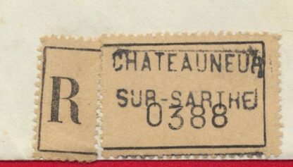 LETTRE RECOMMANDÉE - CHATEAUNEUF-SUR-SARTHE - 49 – Image 2
