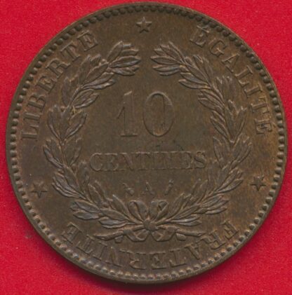 10 Centimes Cérès - 1889 – Image 2