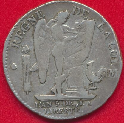 Louis XVI - Ecu de 6 Livres - 1793 - Toulouse – Image 2