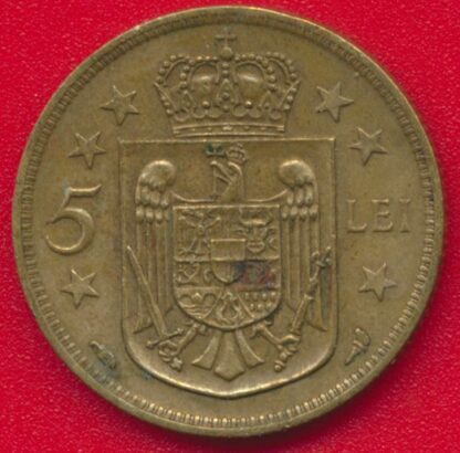 ROUMANIE - 5 Lei - 1930 – Image 2