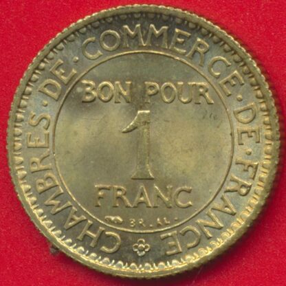 1 Franc Chambre de Commerce - 1921 – Image 2