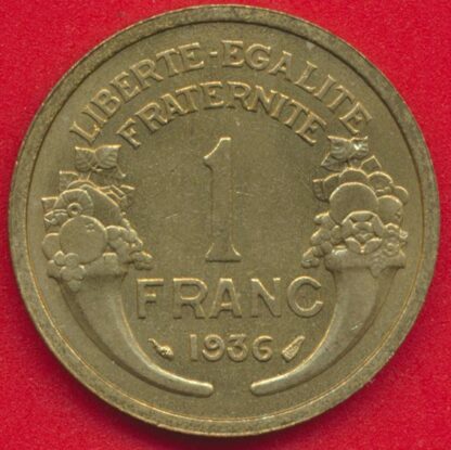 1 Franc Morlon - 1936 – Image 2