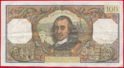 100 Francs Corneille - 1970 – Image 2