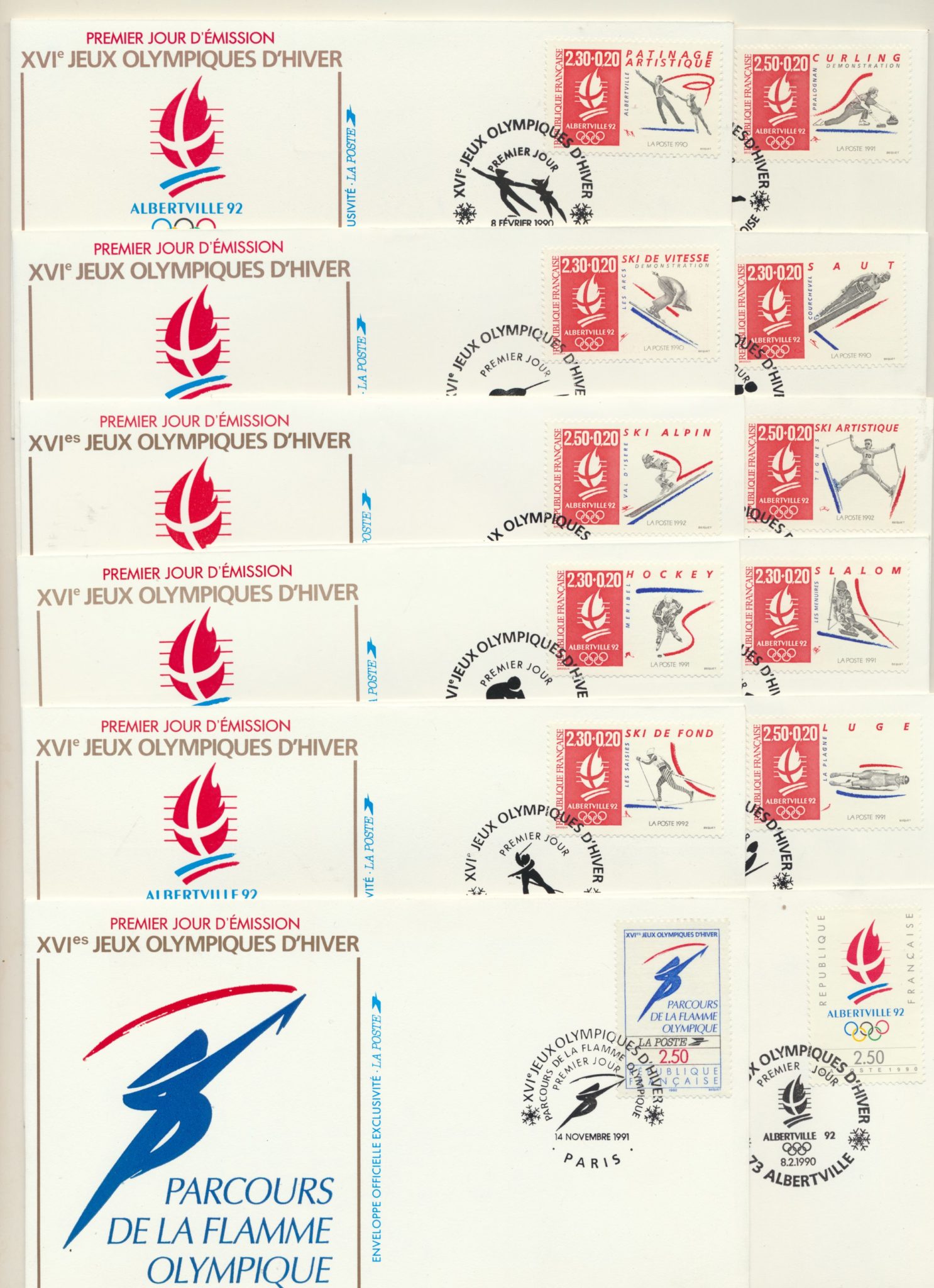 ENVELOPPE 1ER JOUR Jeux Olympiques ALBERTVILLE 92 LILLEHAMMER 94 YT ENVELOPPE 1ER JOUR Jeux Olympiques ALBERTVILLE 92 LILLEHAMMER 94 YT