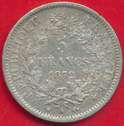 5 Francs Hercule 1872 A – Image 2