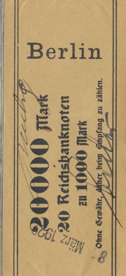 ALLEMAGNE - Liasse 1000 Reichsmark - 1910 – Image 2