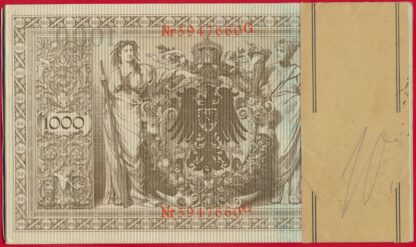 ALLEMAGNE - Liasse 1000 Reichsmark - 1910 – Image 3