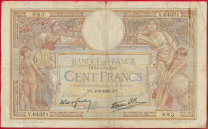Lot 10 X 100 Francs - Merson – Image 22
