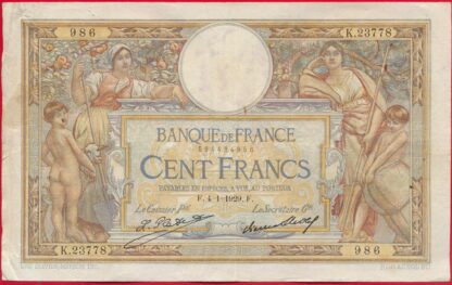 Lot 10 X 100 Francs - Merson – Image 4