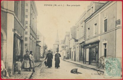 cpa-feneu-rue-principale