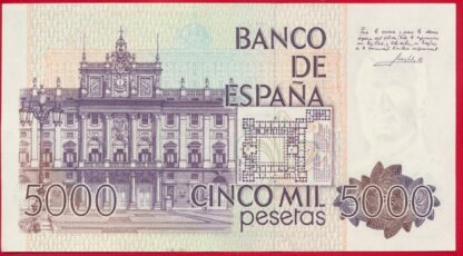 ESPAGNE - 5000 Pesetas - 1979 – Image 2