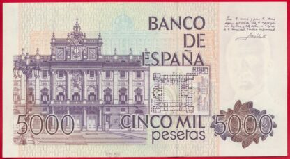 ESPAGNE - 5000 Pesetas - 1979 – Image 2
