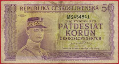 tchecoslovaquie-50-korun-nd-4841