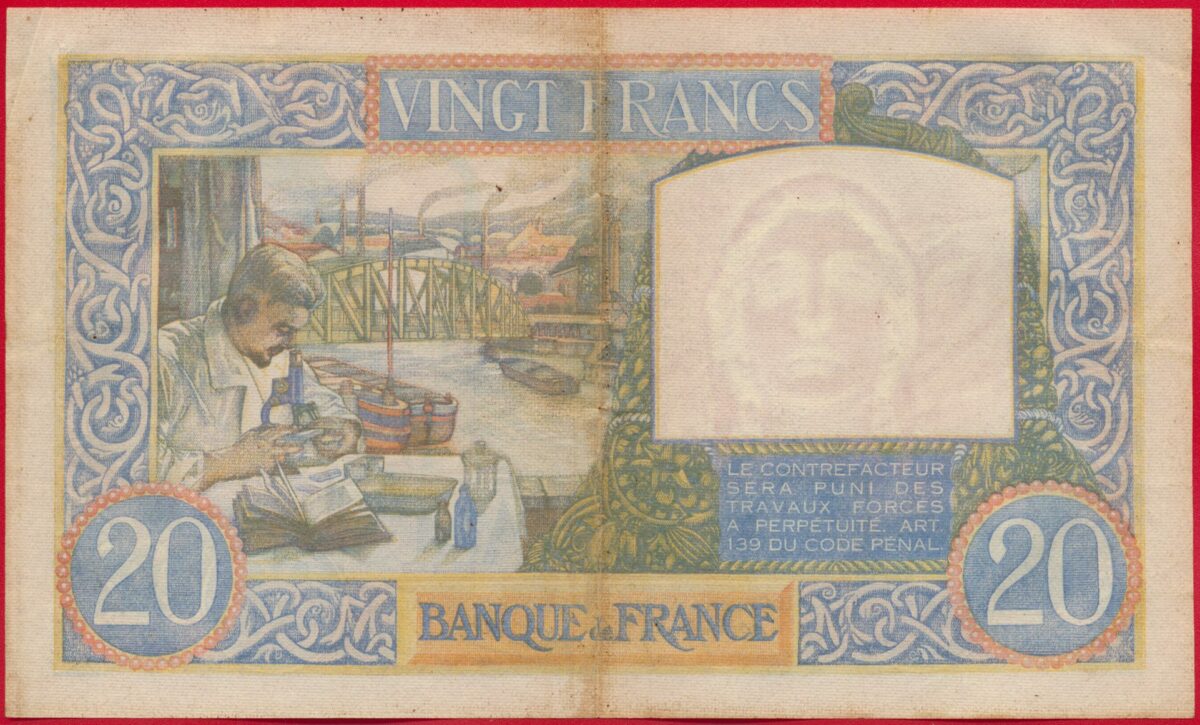 20-francs-science-travail-28-8-1941-4484