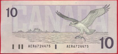 CANADA - 10 Dollars - 1989 – Image 2
