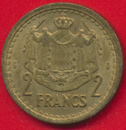 MONACO - Louis II - 2 Francs – Image 2
