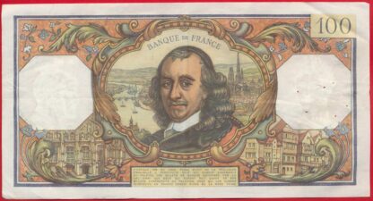 100 Francs Corneille - 1971 – Image 2