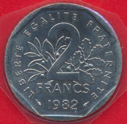 2 Francs - Semeuse - 1982 – Image 2