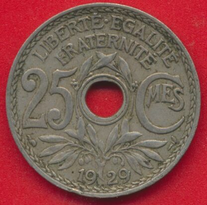 20 Centimes - 1929 - Petit trou – Image 3