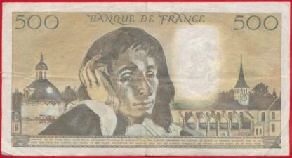 500  Francs - Pascal - 1985 – Image 2