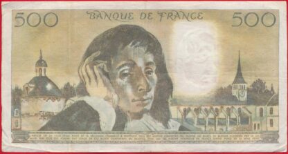 500  Francs - Pascal - 1984 – Image 2