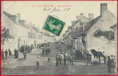 cpa-la-menitre-rue-de-la-gare