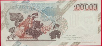 ITALIE - 100000 Lire - 1983 – Image 2