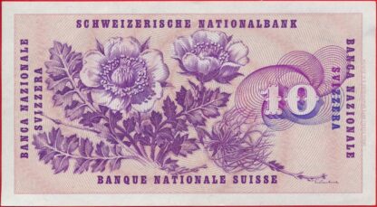 SUISSE - 10 Francs - 1970 – Image 2