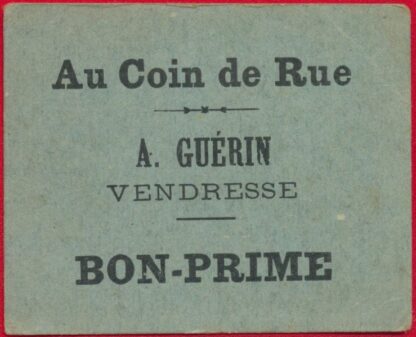 Vendresse - Lot Bons-prime - A Guérin – Image 4