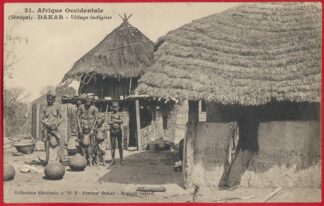 cpa-senegal-afrique-dakar-village-indigene