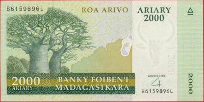MADAGASCAR - 2000 Ariary – Image 2