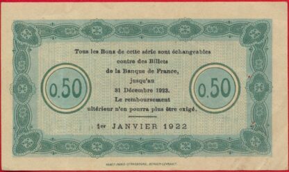 Nancy - 50 Centimes Chambre de commerce - 1922 – Image 2