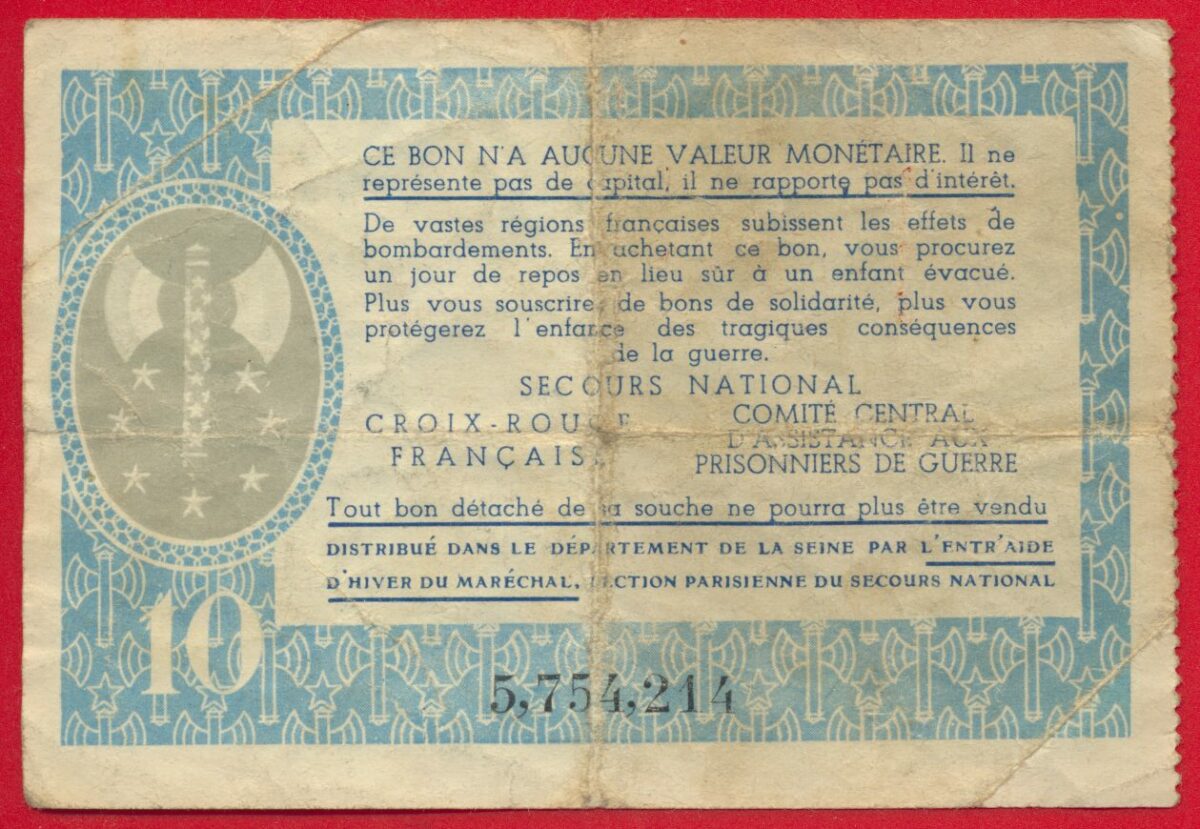 10-francs-bon-solidarite-petain
